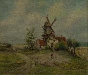 Caspar David Friedrich Landscape with mill Spain oil painting artist